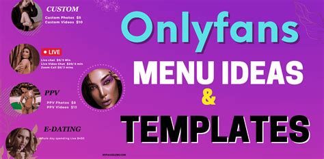 onlyfans menu|free onlyfans menu template.